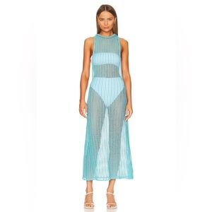 LPA Open Knit Midi Dress